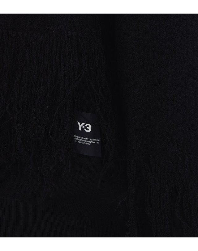 와이쓰리 [해외직구] 26 F/W Y3 와이쓰리 Y-3 3STRIPES FRINGY 니트 스웨터 KR1124/BLACK B0012326035 착용컷