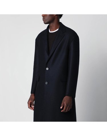 [해외직구] 26 F/W 해리스 워프 런던 네이비 싱글브레스트 울 코트 CE9189MLK-358 B0052249960