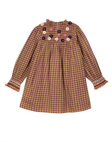 [해외직구] 봉통 PEARCOLORED 플래드 코튼 드레스 (KIDS 상품) BD30202947 B0302275687