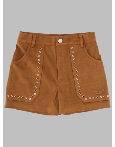 [해외직구] 26 S/S 쟈딕 앤 볼테르 쇼츠 인 TESSUTO EFFETTO 스웨이드 (KIDS 상품) X60562K_367 B0042185158