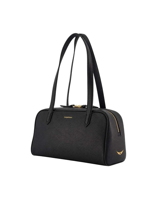 쟈딕앤볼테르 [해외직구] 26 F/W 쟈딕 앤 볼테르 MICKY 그레인 숄더 백 ZADIG VOLTAIRE 레더 블랙 LWBA04462-011 B0732296171 착용컷