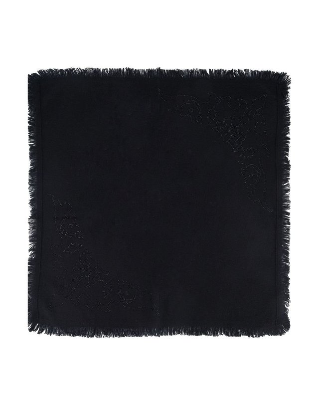 쟈딕앤볼테르 [해외직구] 26 F/W 쟈딕 앤 볼테르 스티비 스트라스 웨스턴 스카프 ZADIG VOLTAIRE 캐시미어 블랙 OWSC01567-011 B0732322678 착용컷