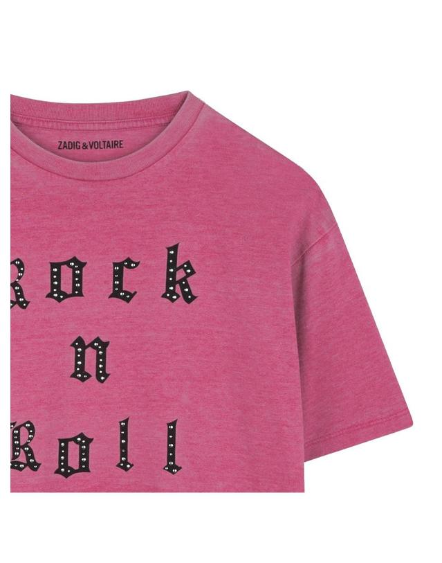 쟈딕앤볼테르 [해외직구] 25 S/S 쟈딕 앤 볼테르 티셔츠 (KIDS 상품) X60318K_481 B0041668375 착용컷