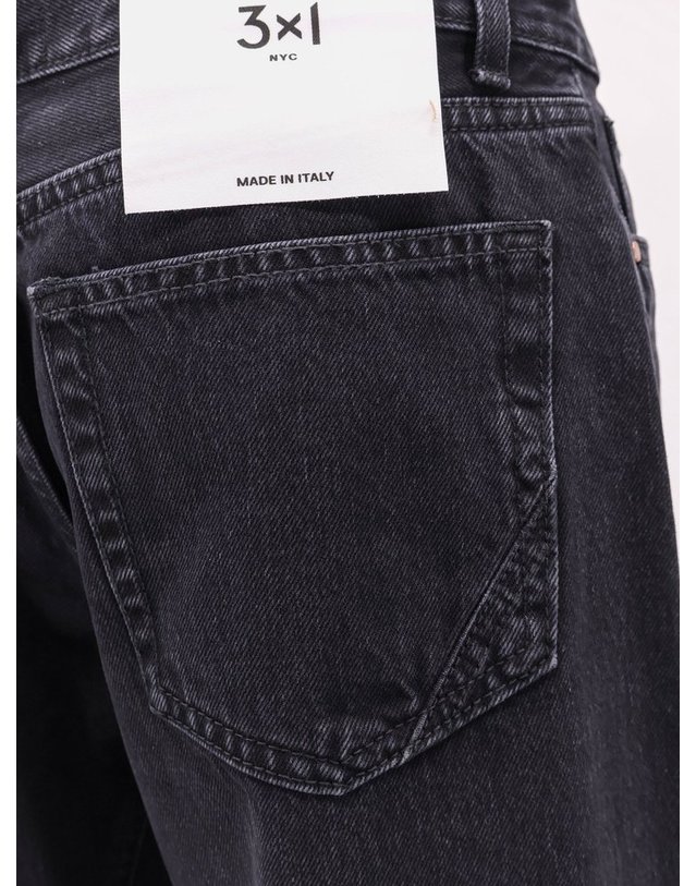 쓰리바이원 [해외직구] 3X1 AIME 블랙 데님 트라우저 31W33001DR0459VINTAGE BLACK B0652327872 착용컷