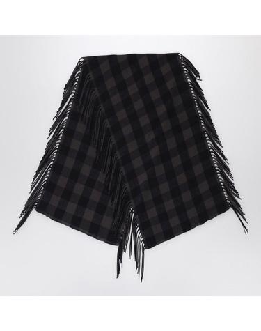 [해외직구] 24 F/W 데스틴 브라운 체크 울 & 캐시미어 숄 HEDFRITHWO-PE B0051856932