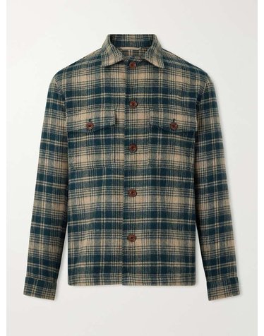 [해외직구] 하트퍼드 체크 울블렌드 오버셔츠 BG45114 B0082250776