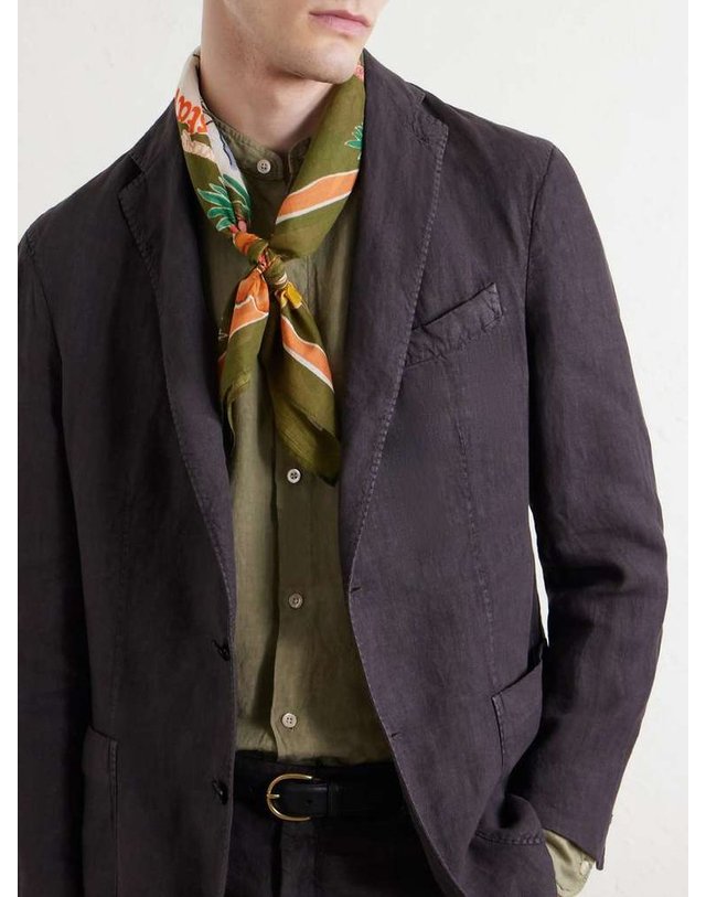 하트포드 [해외직구] 하트퍼드 반다나 COTTONVOILE 스카프 BFC4414 B0082122835 착용컷