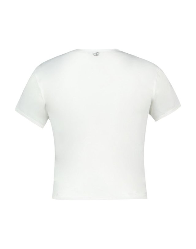 파코라반 [해외직구] 26 F/W 파코라반 티셔츠 티셔츠 RABANNE 코튼 화이트 26AJTE056CO0494-P100 B0732048215 착용컷