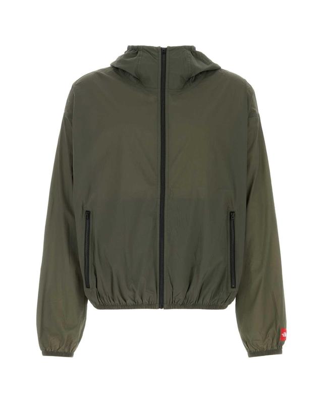 노스페이스 [해외직구] 더 노스페이스 M TNF 레드 박스 패커블 후드 윈드 JACKE 뉴 토프 NF0A8EFW 21L1 B0441924574 착용컷