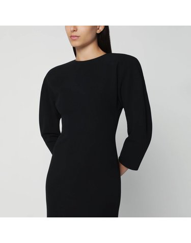 [해외직구] 26 F/W 안다만 블랙 미디 드레스 WITH ROUNDED SHOULDERS T200113ATNP263-BLK B0052240984