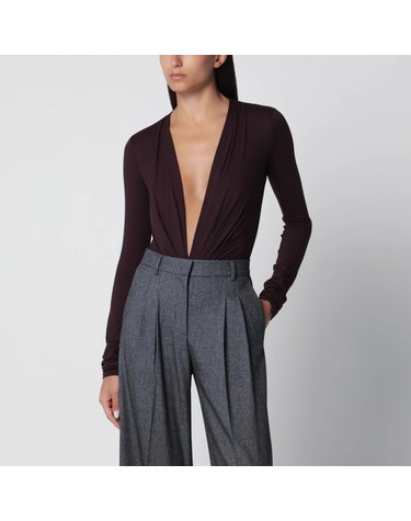 [해외직구] 26 F/W 안다만 DEEP 목걸이 ROUGE 노이어 스트레치 저지 바디수트 T200771ATJV053-RN B0052254375