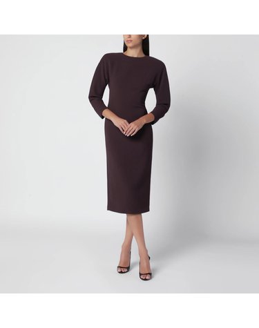 [해외직구] 26 F/W 안다만 ROUGE 노이어 미디 드레스 WITH ROUNDED SHOULDERS T200113ATNP263-RN B0052263679