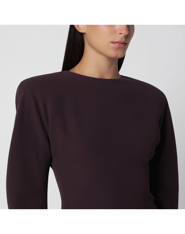 안다만 [해외직구] 26 F/W 안다만 ROUGE 노이어 미디 드레스 WITH ROUNDED SHOULDERS T200113ATNP263-RN B0052263679 착용컷