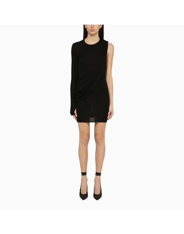 [해외직구] 24 S/S 안드레아다모 블랙 비스코스 원숄더 드레스 WITH 드레이프 ADPS24DR08290473VI-0473 B0051852861