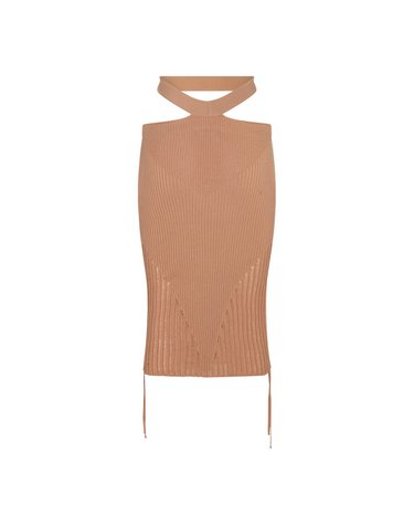 [해외직구] 23 S/S 안드레아다모 누드 비스코스 블렌드 스커트 ADPS23SK109474730476002 B0480152507