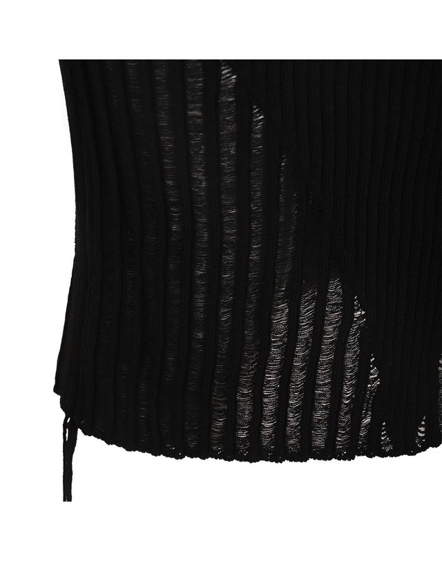 안드레아다모 [해외직구] 23 S/S 안드레아다모 블랙 비스코스 블렌드 스커트 ADPS23SK109474730473004 B0480202307 착용컷