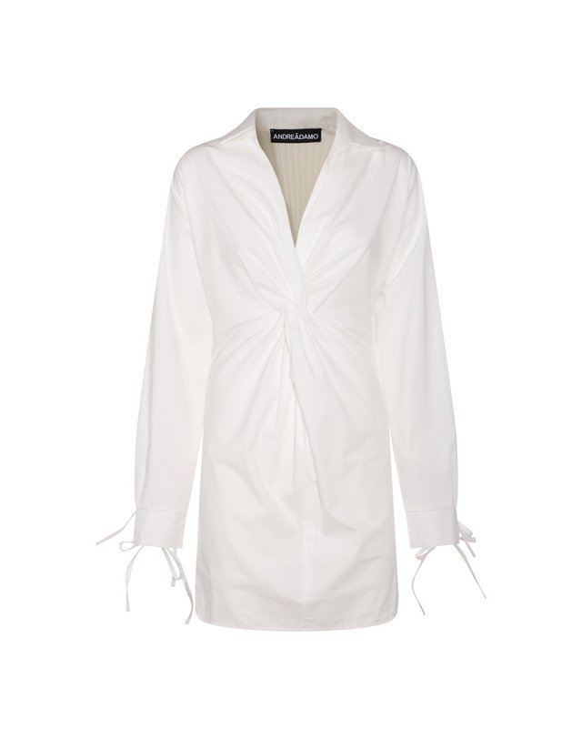 안드레아다모 [해외직구] 23 S/S 안드레아다모 아이보리 코튼 블렌드 드레스 ADPS23DR019504730474000 B0480252938 착용컷