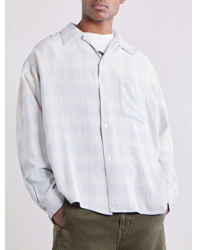 세인트 마이클 [해외직구] 세인트 마이클 CONVERTIBLECOLLAR 체크 플란넬 셔츠 SM-MK8-0000-046 B0082125615 착용컷