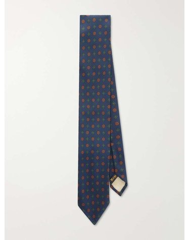 [해외직구] 루비나찌 8CM 프린트 실크 타이 01JK- B0082331128