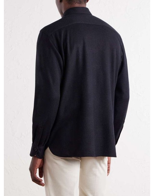 루비나찌 [해외직구] 루비나찌 블랭킷 캐시미어블렌드 저지 셔츠 BLANKET SHIRT B0082333867 착용컷
