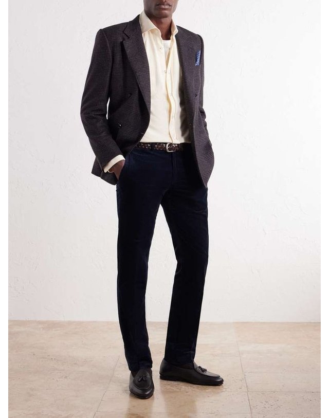 루비나찌 [해외직구] 루비나찌 MODALUCA 테이퍼드 코튼코듀로이 트라우저 MODLUCA PANTS B0082333877 착용컷