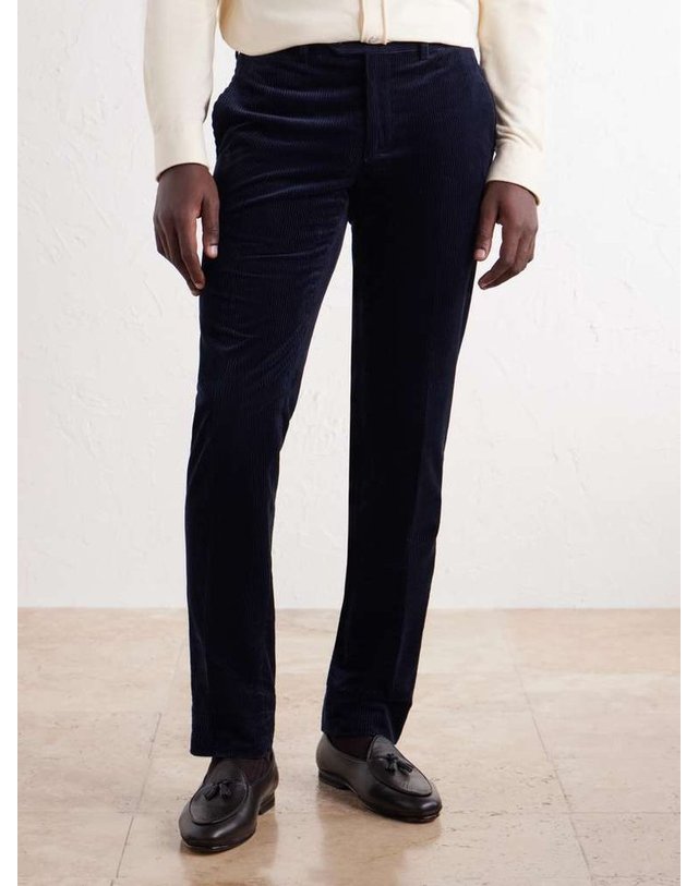 루비나찌 [해외직구] 루비나찌 MODALUCA 테이퍼드 코튼코듀로이 트라우저 MODLUCA PANTS B0082333877 착용컷