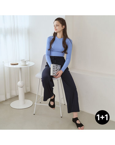 스피카 1+1 요가복 소프트와이드 팬츠