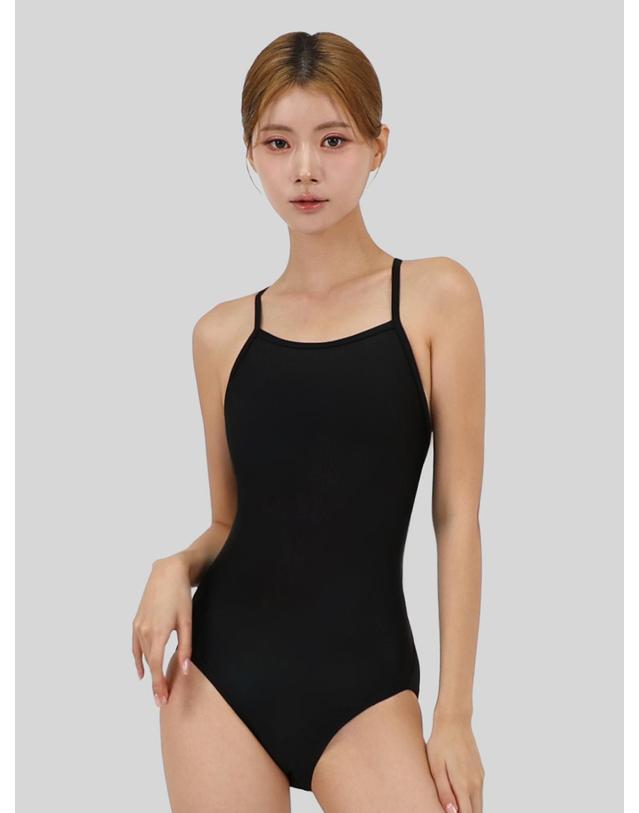스피카 스피카 여성 엑스백 스윔웨어 SPA103 블랙 착용컷