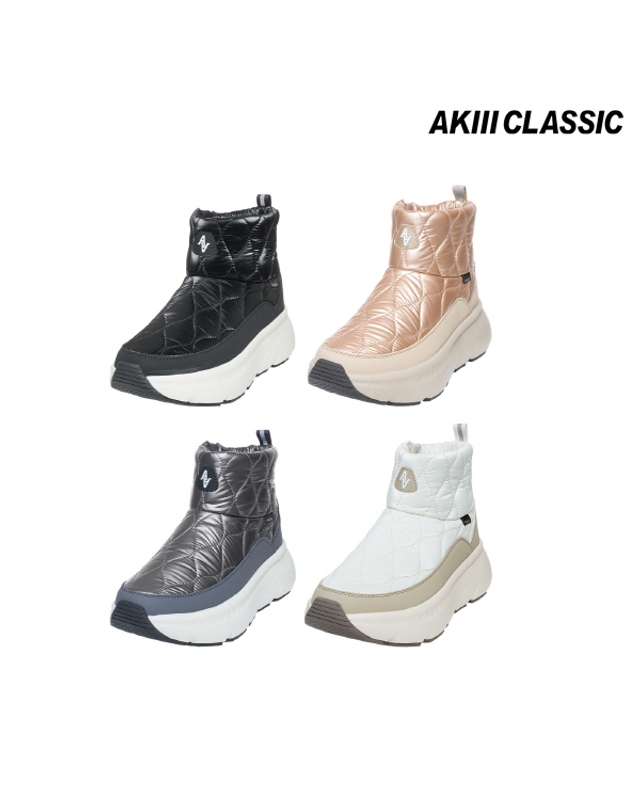 아키클래식 [아키클래식] 24FW 퀼팅 방한화 미들컷 여성 4컬러 택1 착용컷