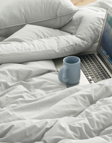 [오가닉/8oz] 헬로우 4COLOR 순면60수 피그먼트워싱 옥수수솜 차렵이불(SS)(Q/K)