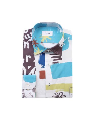 [갤러리아] 예작26년S/S(일반핏) 스판 아트웍  프린트 긴팔셔츠 YJFSUA581WH