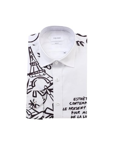 [갤러리아] 예작26년S/S(슬림핏) 스판 아트웍  프린트 긴팔셔츠 YJFSUA582WH