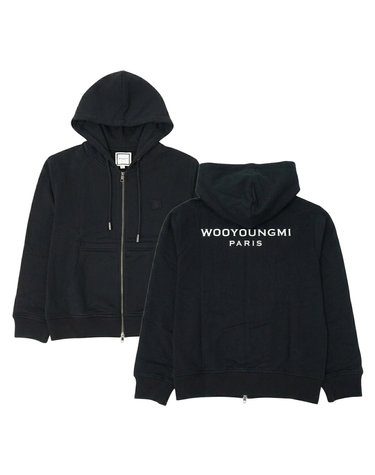 우영미 백로고 남성 후드집업 W261TS47741B