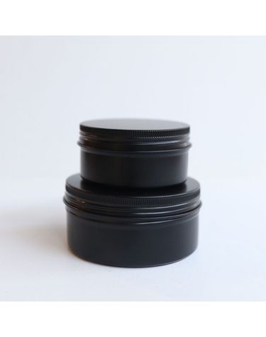 갓샵 원형 틴케이스/블랙 150ml 8.3x3.8cm 철제 철 캔[WDA42E2]
