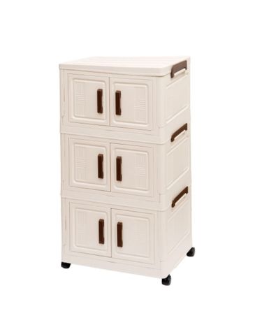 리빙박스 접이식 수납박스 서랍장 폴딩박스 45cm 3단[WF3E580]