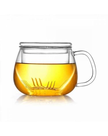 티머그 로하티라벤더 내열유리 유리찻잔 300ml 커피잔[WFGH35F]