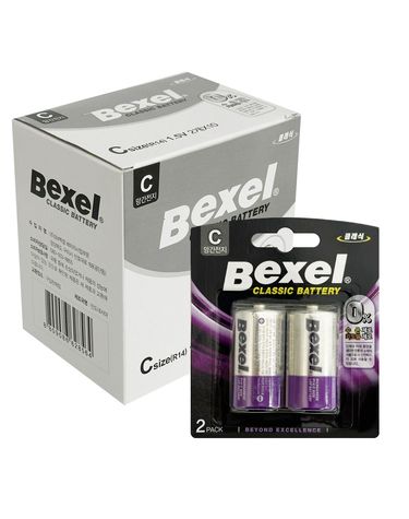 벡셀 C형 망간건전지2p x1박스(10개) R14 무수은 1.5v[WFG5P2F]