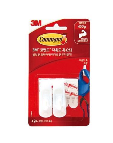 코맨드 탈부착식 (17002_소) 벽걸이 1개 다용도훅 후크 훅 옷걸이훅[W10A9F6]