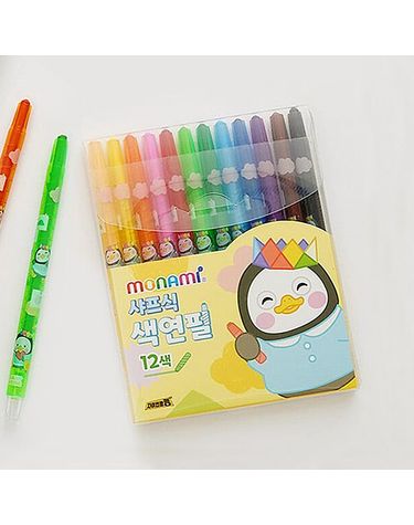 펭수 샤프식 색연필 12색 세트 필기 문구[WEC949A]
