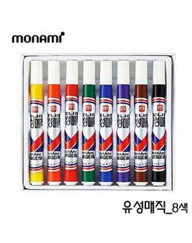 모나미 유성매직 8색 354-19 모나미유성매직 사무용[WFFMOFY]