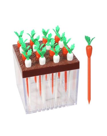 [오너클랜]오가닉 신선 채소 디자인 과일 꽂이 포크 대형 16EA[W749478]