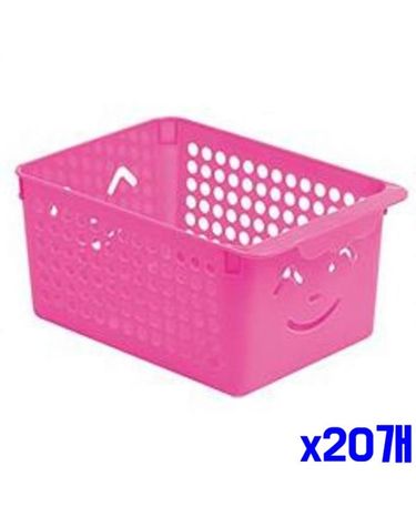 [오너클랜]인테리어 스마일 키즈바스켓 3호-색상랜덤 x20개[WF7DB0C]