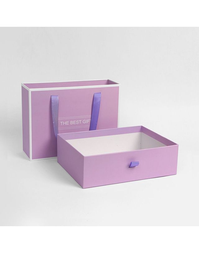 오너클랜 더베스트 선물상자 기프트백 퍼플 23.5x17cm 선물백[WC2E695] 착용컷