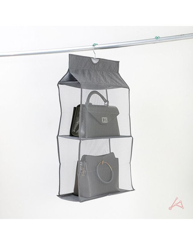 오너클랜 가방정리수납함 핸드백 보관 진열대 2단[WF40467] 착용컷