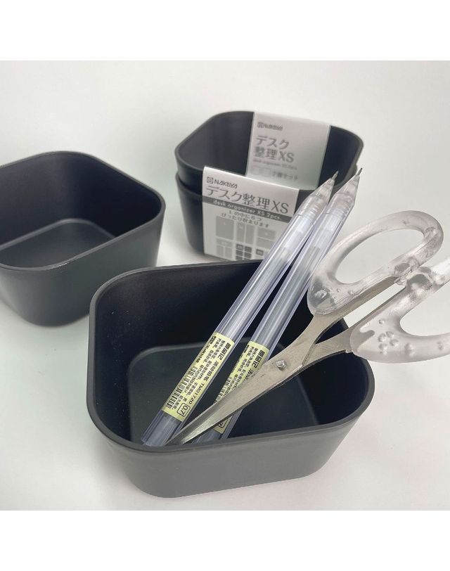 오너클랜 일본제 나카야 정리함 블랙 2pcs[WFGHJ8K] 착용컷
