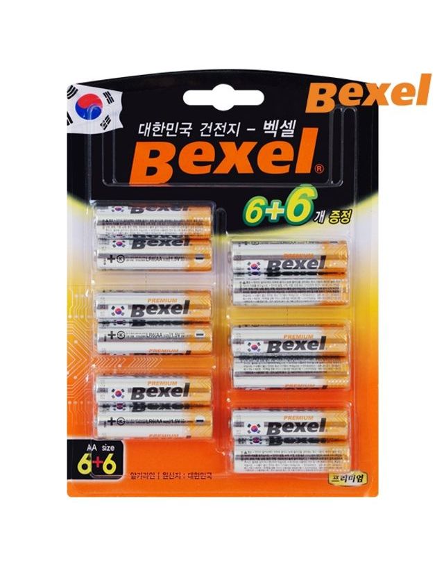 오너클랜 벡셀 AA 건전지 6P + 6P[WFG3MLI] 착용컷