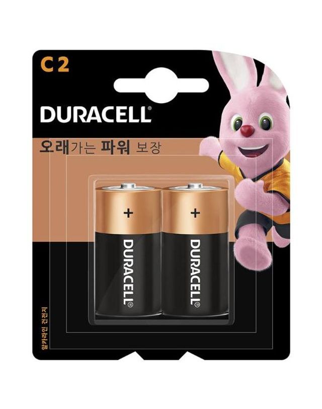 오너클랜 듀라셀 디럭스 알카라인 건전지 R14 C형[WD7A0B2] 착용컷