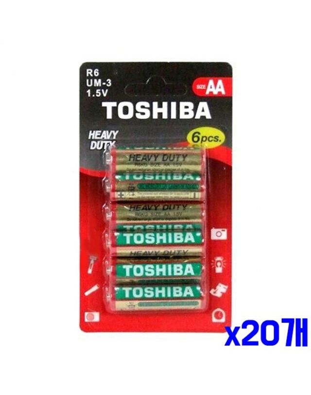 오너클랜 실용적인 TOSHIBA AA건전지 6P x20개[WF7DA4A] 착용컷