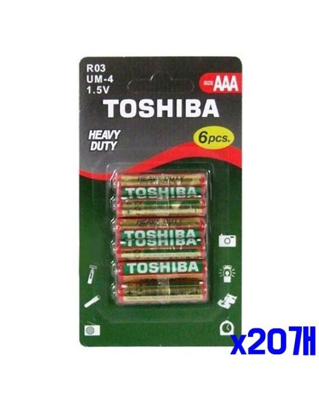 오너클랜 실용적인 TOSHIBA AAA건전지 6P x20개[WF7DA4B] 착용컷