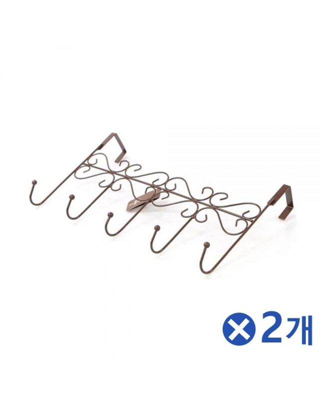 오너클랜 5단 도어훅 모자걸이x2개 가방보관 모자행거 문걸이[WFA7681] 착용컷